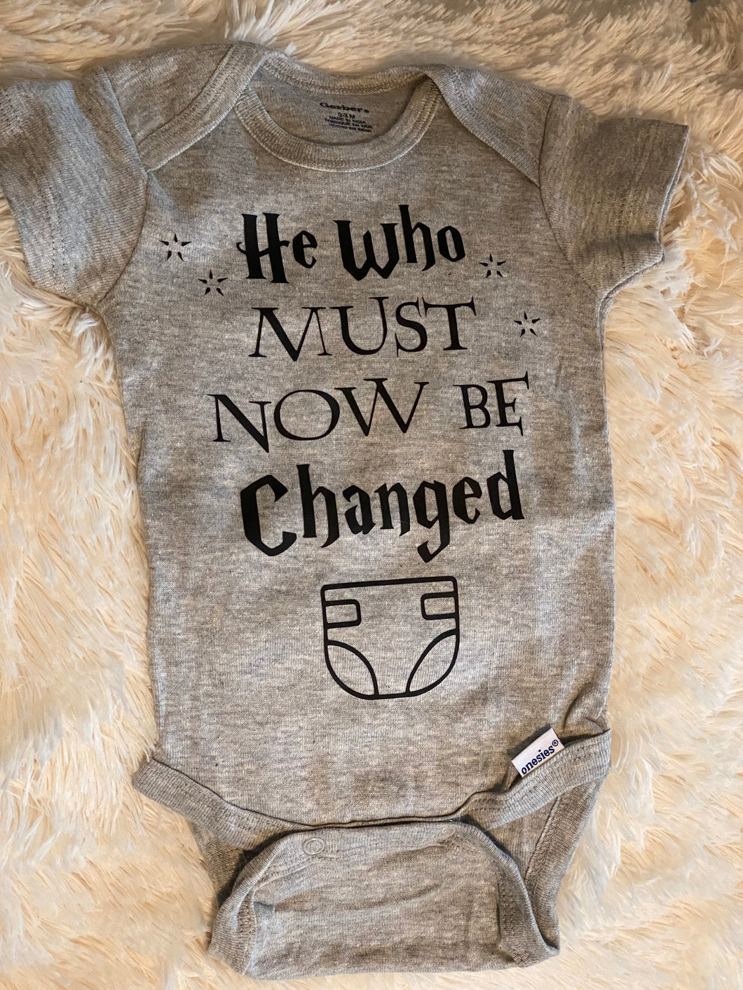He Who Must Now Be Changed onesie